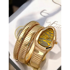 Bvlgari Watch Snake Darcy Diamond Gold Yellow For Women (SW196)