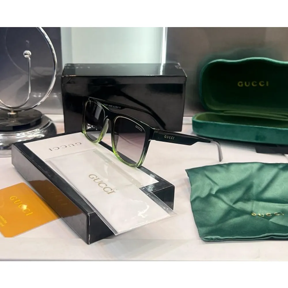 Premium Gucci Sunglasses Dual Green Black Luxury (SUP105)