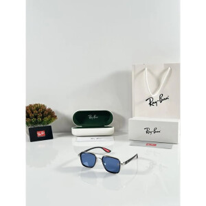 Premium Rayban Sunglasses 06 Silver Blue (SUP164)