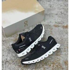 On Cloud 5 Black Running Shoes For Men (HS71)