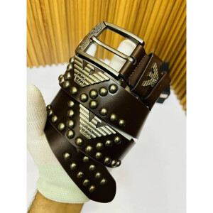 Giorgio Armani Belt Brown With Box For Men (SW2432)