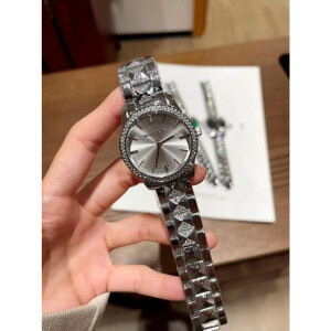 Michael Kors Watch Runway Pave Silver White For Women (SG140)