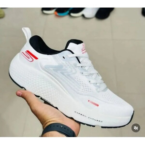 Skechers Max Run Road 6 White Shoes For Men (HS106)