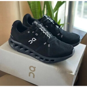 On Running Cloud Cloudsurfer Black Shoes For Men (HS26)