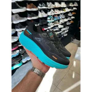 Skechers Max Run Road 6 Black Blue Shoes For Men (HS107)