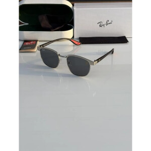 Premium Rayban Sunglasses 03 Silver Black (SUP133)