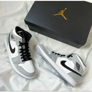 Nike Air Jordan Retro 1 Mid Light Smoke Grey Shoes For Men (BOT511)