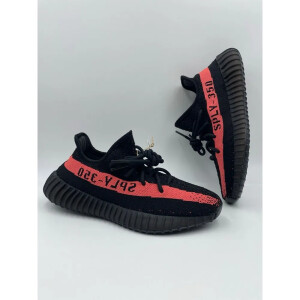 Adidas Yeezy 350 Black Red Shoes For Men (BOT518)