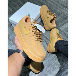 Nike Air Force 1 Low Flex Brown Shoes For Men (BOT583)