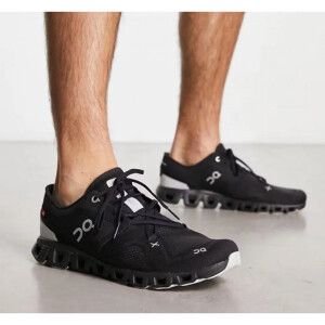 On Cloud X 3 Running Trainers in All Black For Men's Shoes (BSF77)