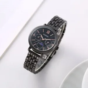 Fossil Watch Jacqueline Sun Moon Black For Women (FT10)