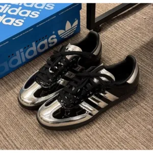 Adidas Samba x Atmos Tuxede Silver Black Men Shoes (FT537)