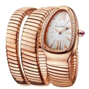 Bvlgari Watch Serpenti Tubogas Rosegold White Dial For Men (SW1447) (Copy)