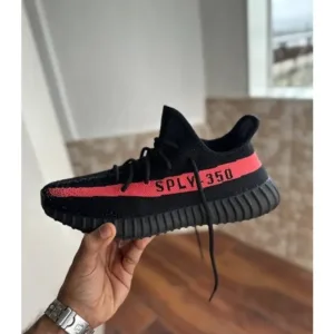 Adidas Yeezy 350 V2 Core Black Red Men Shoes (FT557)