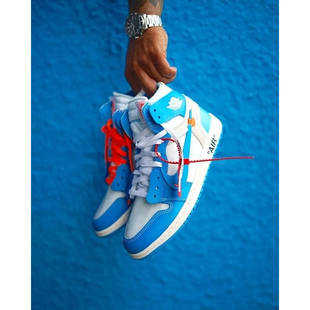 Nike Jordan Retro 1 High X OFF White Unc Men Shoes (FT562)