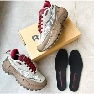 ReeboK Zig Kinetica Edge 2.5 Grey Burgundy Men Shoes (FT665)