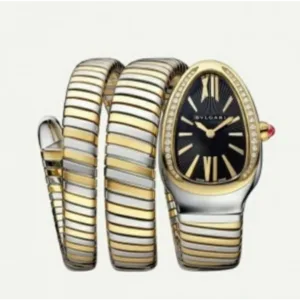 Bvlgari Watch Serpenti Tubogas Gold Two Tune Gold Dial For Women (SW1452)