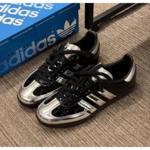 Adidas Samba x Atmos Tuxedo Silver-Black Men’s Shoes (FT490)
