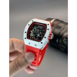 Richard Mile Watch Red Skeleton For Men