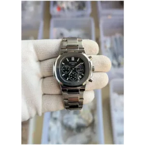 Patek Philippe Watch Nautilus Steel Sun Moon For Men (SS198)