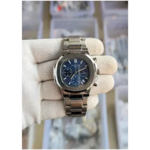 Patek Philippe Watch Nautilus Steel Sun Moon For Men (SS199)