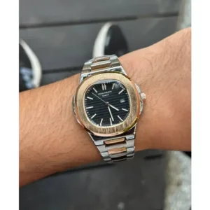 Patek Philippe Watch Nautilus Steel Black  For Men (FIT314)