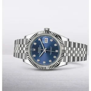 Rolex Watch Date just Diamond For Men (SS123)