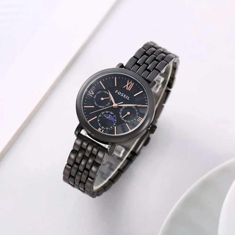 Fossil Watch Jacqueline Sun Moon Black For Women (SW1519)
