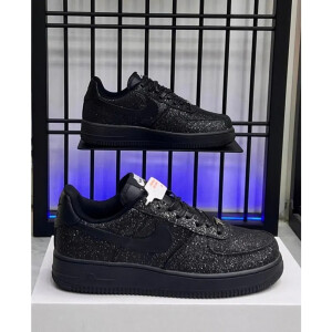 Nike Air Force 1 All Black Glitter Shoes For Men (SL505)