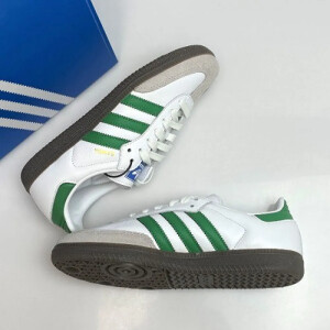 Adidas Samba White Green Shoes For Men (SF21)