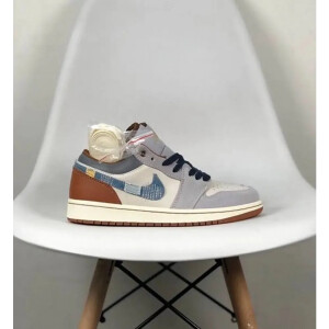 Air Jordan Retro 1 Low Repaired Denim Shoes For Men (SF62)