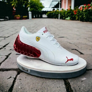 Puma AMG Ferrari Petronas White Red Shoes For Men (SF98)