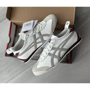 Onitsuka Tiger Mexico 66 White Grey Berry Shoes For Men (BSF158)