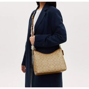 Coach Shoulder Hobo Bag with OG Red Box (caramel) For Women (BSF189)