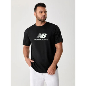 Premium New Balance T-shirt Black For Men (WA91)