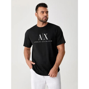 Premium Armani Exchange T-shirt Black For Men (WA92)
