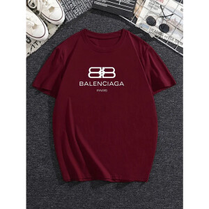 Premium Balenciaga T-shirt Maroon For Men (WA145)