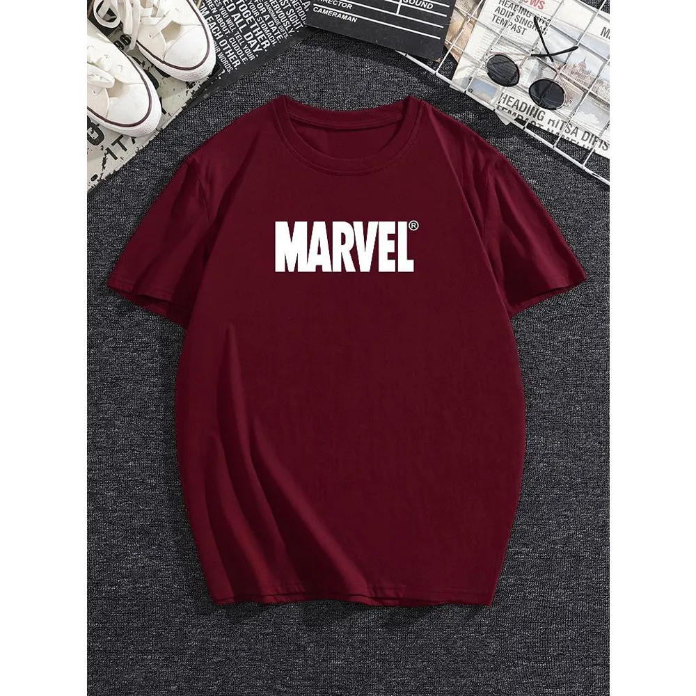 Premium Marvel T-shirt Maroon For Men (WA156)
