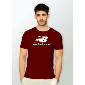 Premium New Balance T-shirt Maroon For Men (WA196)