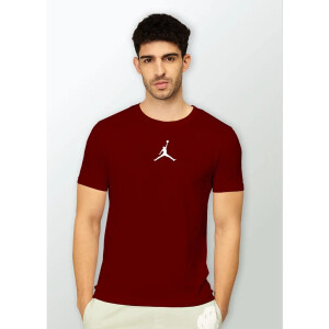 Premium Air Jordan T-shirt Maroon For Men (WA206)