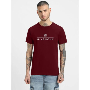 Premium Givenchy T-shirt Maroon For Men (WA212)