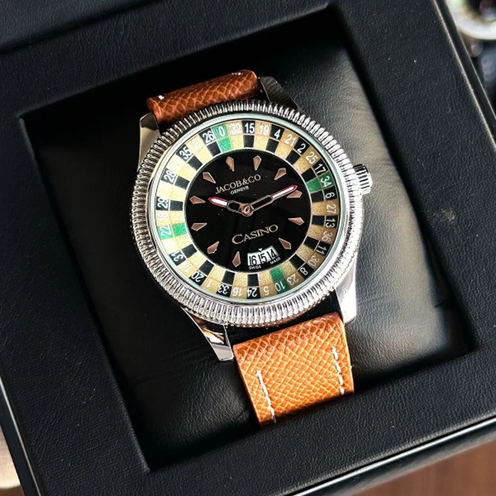 Jacob & Co Watch Brown Silver For Men (BSF257)