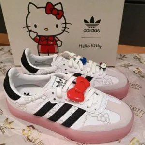 Adidas Hello Kitty X Samba White Black For Women (BSF373)
