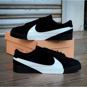 Nike Blazer City Low Black White Shoes For Men (BOT82)