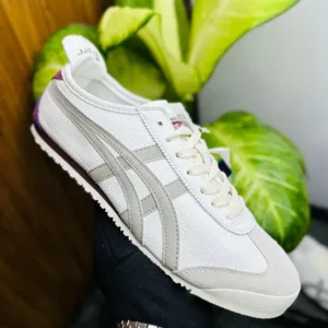 Onitsuka Tiger Mexico 66 White Grey Berry Shoes For Men (BOT113)