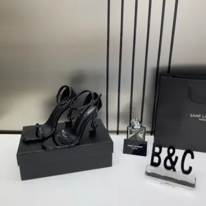 YSL Opyum Heels Black with OG Box For Women (BSF408)