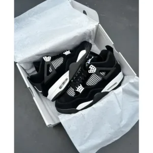 Air Jordan Retro 4 White Thunder Shoes For Men (LAB130)