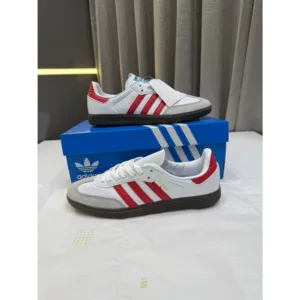 Adidas Samba White Red Shoes For Men (LAB336)