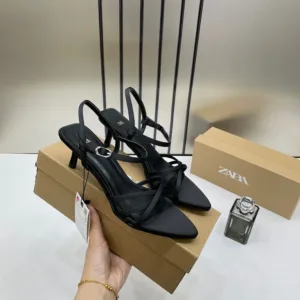 Zara Heels Black For Woman (LAB435)