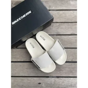 Skechers Hyper Burst Slides Adjust Velcro Cream For Men (BSF526)